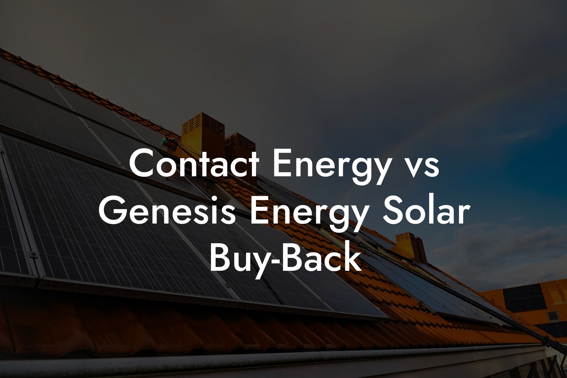 Contact Energy vs Genesis Energy Solar Buy-Back